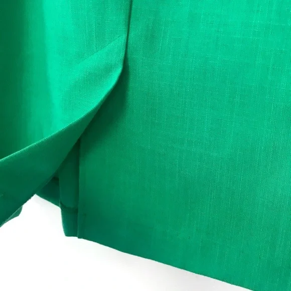 Vintage 1980’s jelly green rayon pencil skirt - Picture 6 of 9